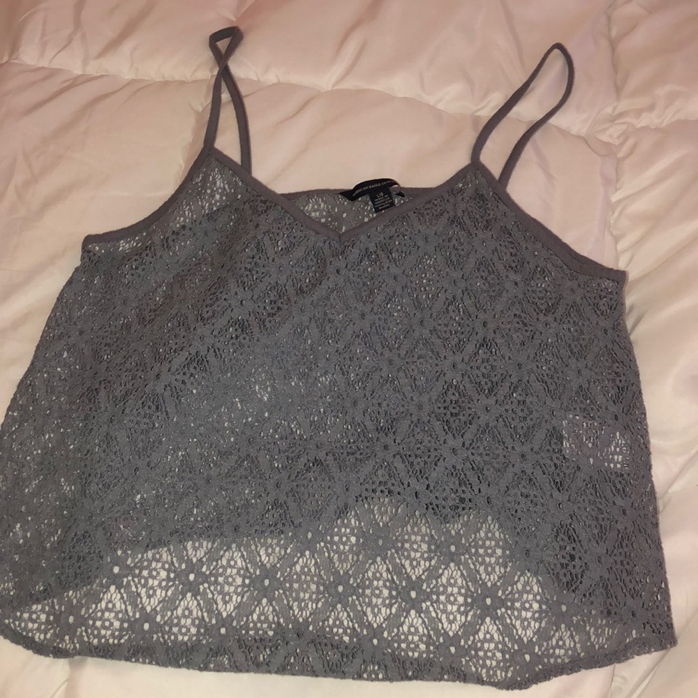 American eagle outfitters gray tank top